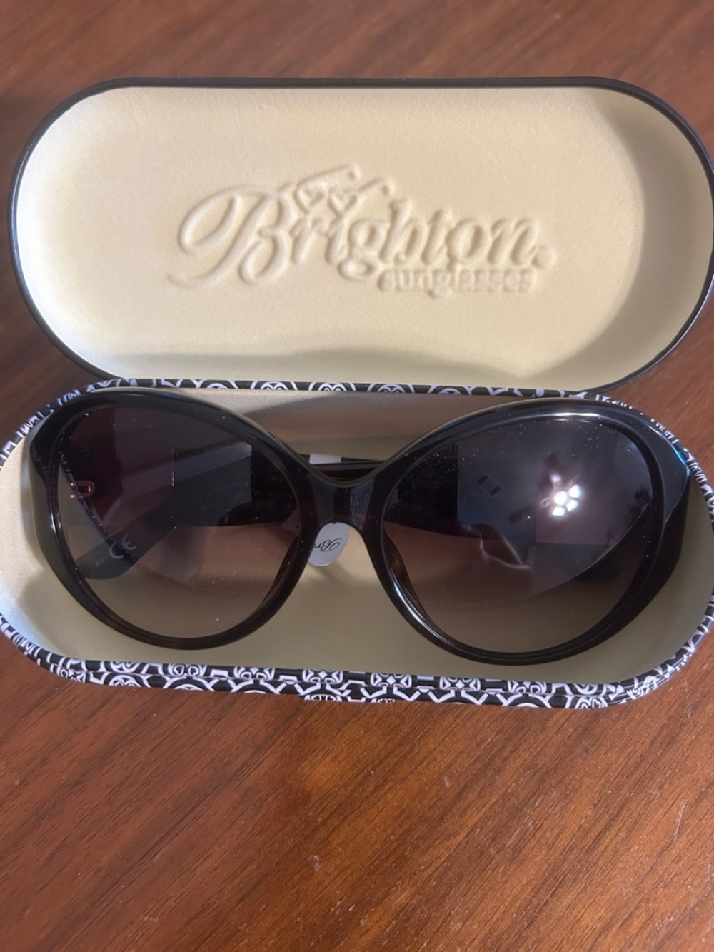 Brighton Black/Brown Gradient Oversized Women's Sunglasses. 0063